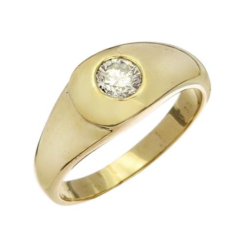 Solitär Ring Brillant 585er Gelbgold