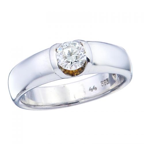 Solitär Ring Brillant 585er Weißgold