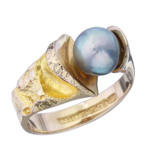 Lapponia Ring BIRTH OF A PEARL Perle 585er Gelbgold