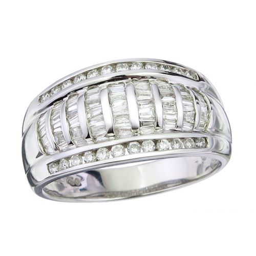 Ring Brillanten und Diamanten 750er Weissgold