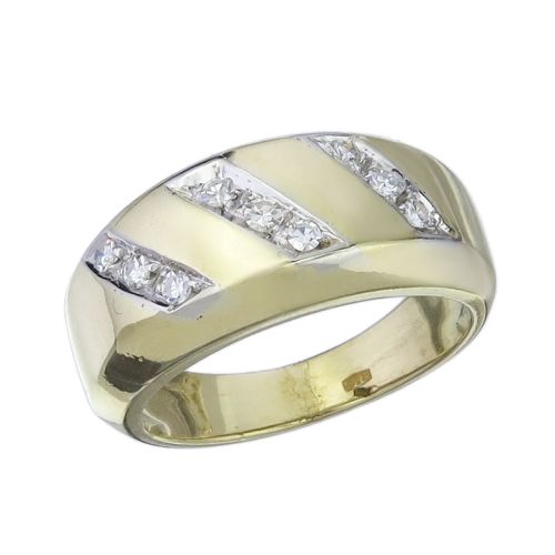 Ring Diamanten 750er Gelbgold  