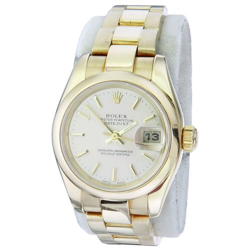 Rolex Oyster Perpetual Datejust Lady Gold Papiere 2009